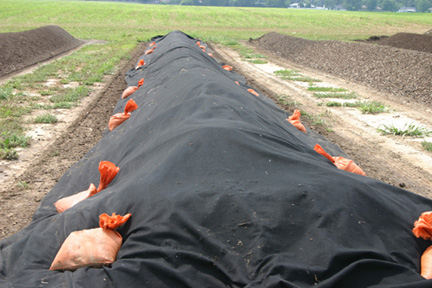Compost cover widths 12 ft (3.66m), 15 ft (4.57m), 18 f (5.54m), (24 ft (7.32m), 30� (9.14m), 36� (10.97m), 48� (14.64 m)